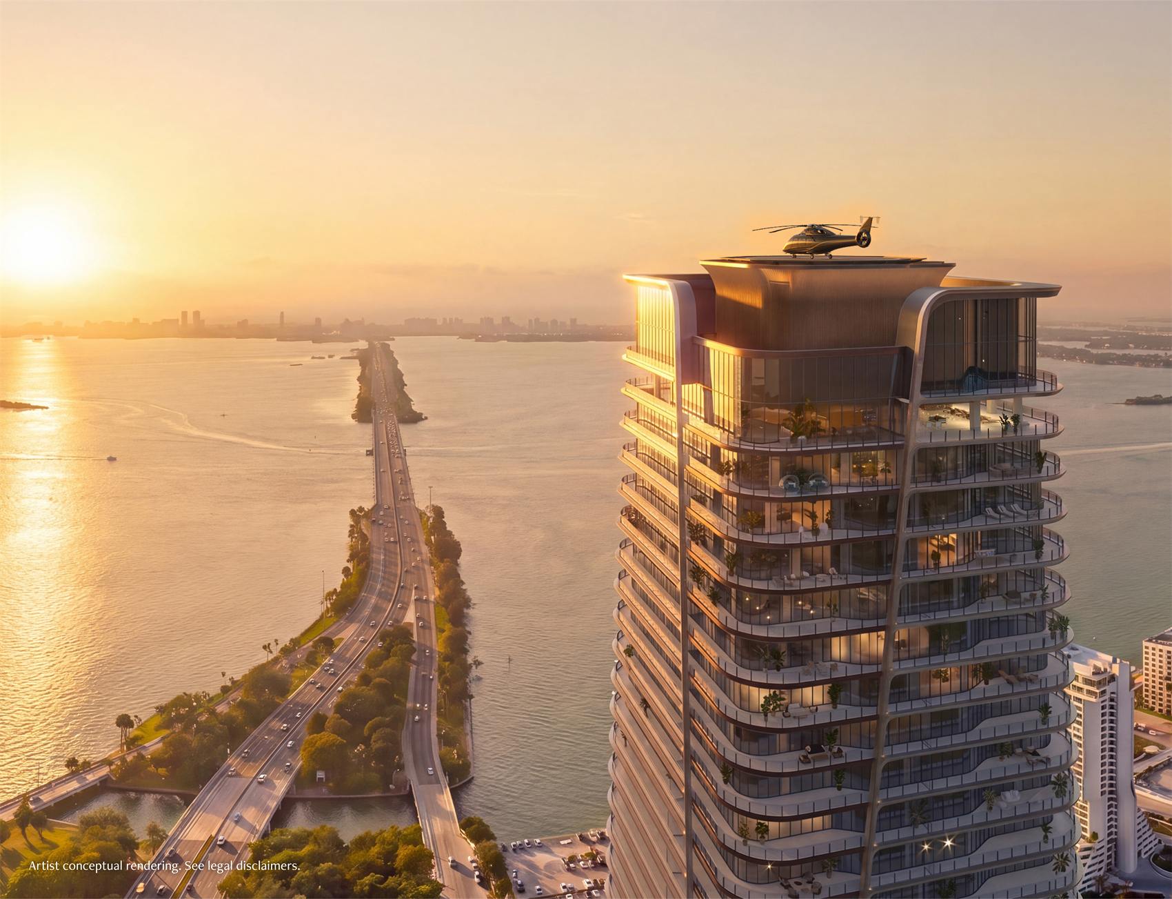 Rooftop helipad